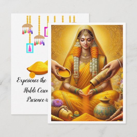 ハルディ式招待状カード (正面/裏面)