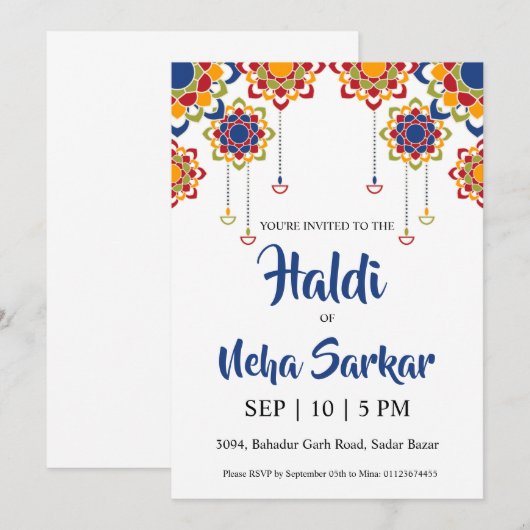 ハルディ式招待状 招待状 (正面/裏面)