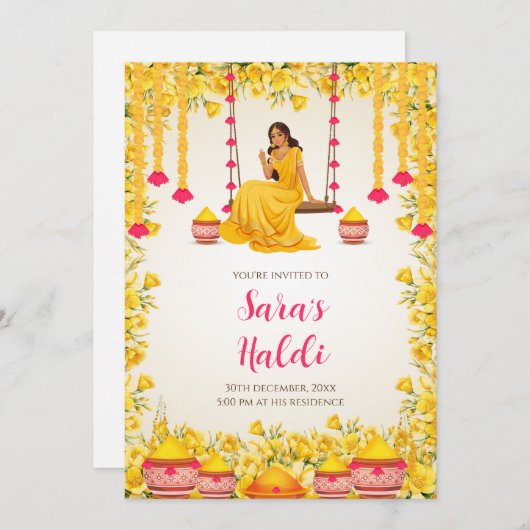 ハルディ招待状デジタルハルディ招待状ピティ 招待状 (正面/裏面)