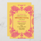 ハルディ・クムクム儀式 招待状 (正面/裏面)