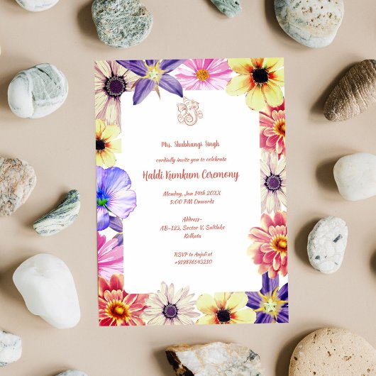 ハルディ・クムクム儀式 招待状