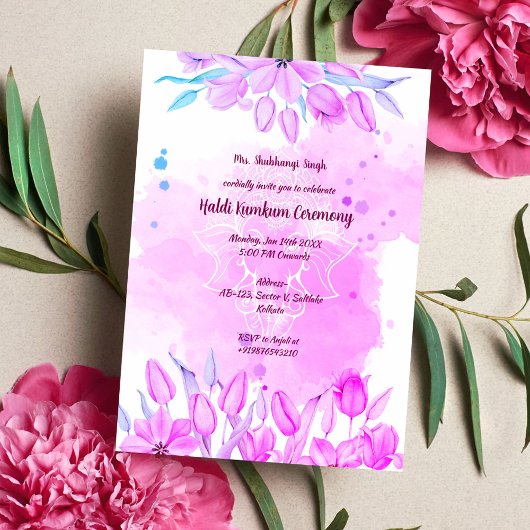 ハルディ・クムクム儀礼 招待状