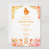 ハルディ・クムクム儀礼 招待状 (正面)