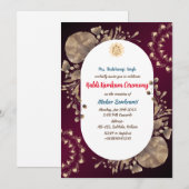ハルディ・クムクム・セレモニー 招待状 (正面/裏面)