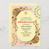 ハルディ・クムクム・セレモニー 招待状 (正面/裏面)