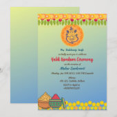ハルディ・クムクム・セレモニー 招待状 (正面/裏面)