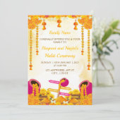 ハルディ・セレモニー招待状カード、マイヤン・カード 招待状 (スタンド正面)