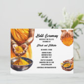 ハルディ・ハンズターメリ結婚ックインディアンのセレモニーシック 招待状 (スタンド正面)