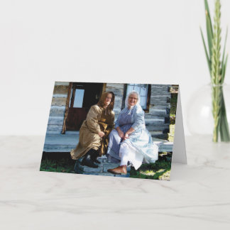 ハルバービレッジのパイオニア女性グリーティングカード15c カード