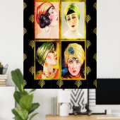 ハルフィフアールデコレディース1926 ポスター (ホームオフィス)