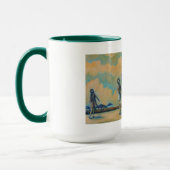 ハルマゲドンロープ、幾日のコーヒー・マグの端 マグカップ (左)