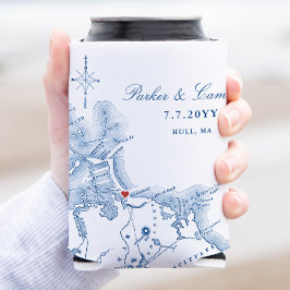 ハルマサチューセッツ結婚式の引き出物飲料 缶クーラー