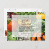 ハルーティガーデンスープレシピ ポストカード (正面/裏面)