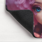 ハルーンかわいいモダン人形フォトグリッドの贈り物 マウスパッド (コーナー)