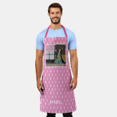 ハル日本の春シーズンアート エプロン (着用した状態)