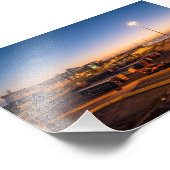 ハル港の夕焼けの海事産業写真 フォトプリント            (角)