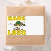 ハレおもしろいロス脱毛可能な風刺漫画 ラベル (インサイチュ)