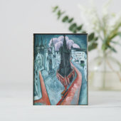 ハレの赤い塔， 1915 ポストカード (スタンド正面)