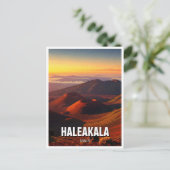 ハレアカラクレーターマウイハワイ旅行 ポストカード (スタンド正面)