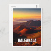 ハレアカラクレーターマウイハワイ旅行 ポストカード (正面/裏面)