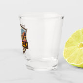 ハレアカラナショナルパークイラストレーションレトロバッジ ショットグラス (右)