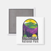 ハレアカラナショナルパークハワイヴィンテージ マグネット (正面/裏面)