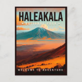 ハレアカラナショナルパークマウイハワイヴィンテージ ポストカード (正面)