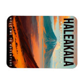 ハレアカラナショナルパークマウイハワイヴィンテージ マグネット (横)