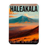 ハレアカラナショナルパークマウイハワイヴィンテージ マグネット (縦)