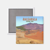 ハレアカラナショナルパークマウイハワイヴィンテージ マグネット (正面/裏面)