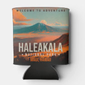 ハレアカラナショナルパークマウイハワイヴィンテージ 缶クーラー (裏面)