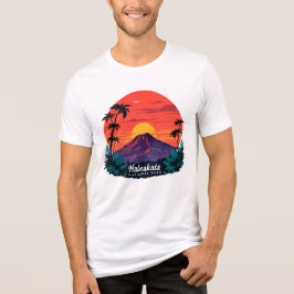 ハレアカラナショナルパークヴィンテージハワイデザイン トライブレンドＴシャツ
