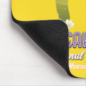 ハレアカラ国立公園ハワイの旅行地図 マウスパッド (コーナー)