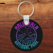 ハレアカラ国立公園ハワイUSAグラデーション キーホルダー (正面)