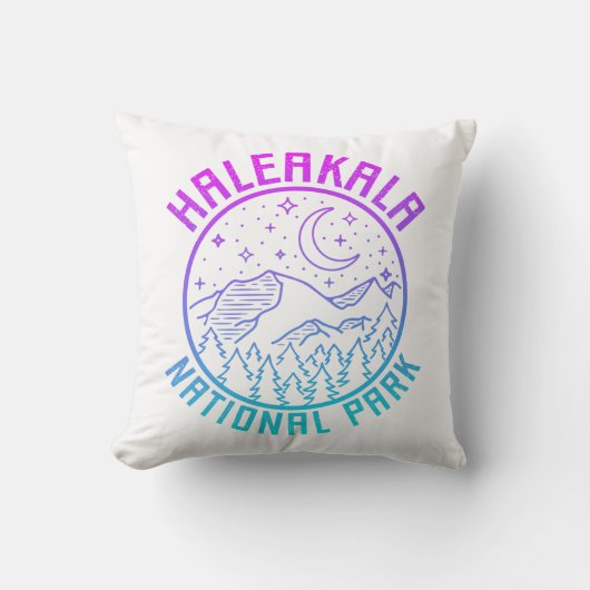 ハレアカラ国立公園ハワイUSAグラデーション クッション (正面)