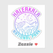 ハレアカラ国立公園ハワイUSAグラデーション シール (シート)