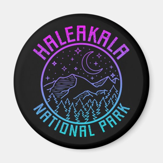 ハレアカラ国立公園ハワイUSAグラデーション マグネット (正面)