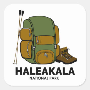 ハレアカラ国立公園バックパック スクエアシール