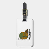 ハレアカラ国立公園バックパック ラゲッジタグ (正面縦)