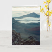 ハレアカラ国立公園、マウイ、ハワイ –  カード (黄色い花)