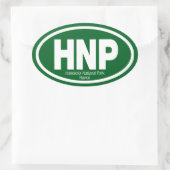 ハレアカラ国立公園 楕円形シール (バッグ)