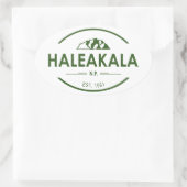 ハレアカラ国立公園 楕円形シール (バッグ)