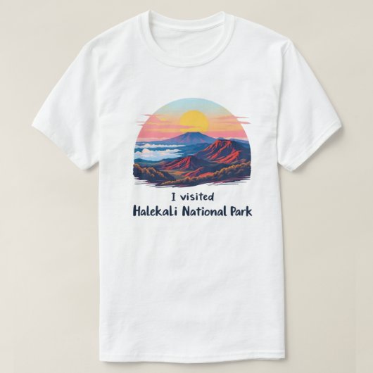 ハレアカラ国立公園 Tシャツ (デザイン正面)