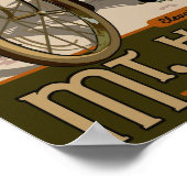 ハレアカラ山サイクリングハワイ ポスター (角)