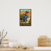 ハレアカラ山サイクリングハワイ ポスター (キッチン)