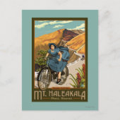 ハレアカラ山サイクリングハワイ ポストカード (正面)