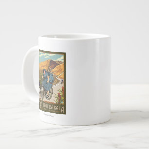ハレアカラ山自転車がハワイへ ジャンボコーヒーマグカップ
