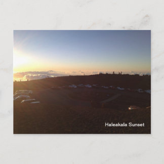 ハレアカラ山頂の夕日 – マウイ・ハワイ ポストカード
