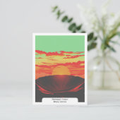 ハレアカラCrater, Maui,ハワイ旅行ヴィンテージ ポストカード (スタンド正面)