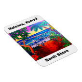 ハレイワハワイオアフアロハマグネット マグネット (右側)